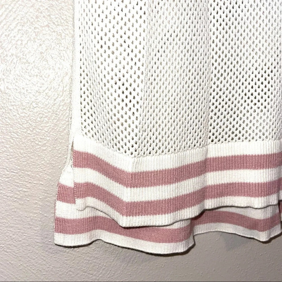 torrid White Colorblock Open Stitch Knit Pullover Sweater 0X Women’s - Picture 8 of 13